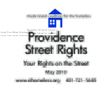 rhode island coalition for the homeless  Providence Street Rights Your Rights on the Street May 2010