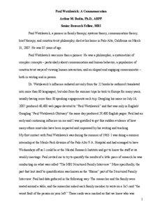 Psychology / Mary Poppins / Psychotherapy / Systems theory / Paul Watzlawick / Family therapy / Richard Fisch / Mental Research Institute / John Weakland / Systems scientists / Science / Systems science