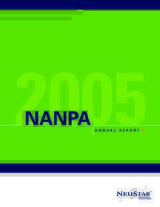 2005 NANPA A N N U A L  R E P O R T