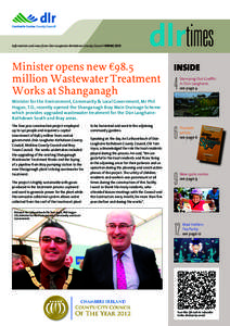 Information and news from Dún Laoghaire-Rathdown County Council SPRINGdlrtimes Minister opens new €98.5 million Wastewater Treatment