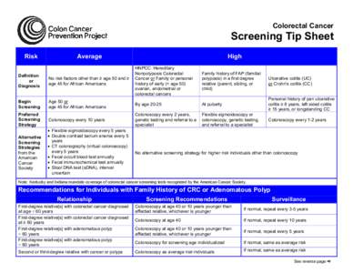 Microsoft Word - Colorectal Cancer Screening Tip Sheet NEW 2009 _3_.doc