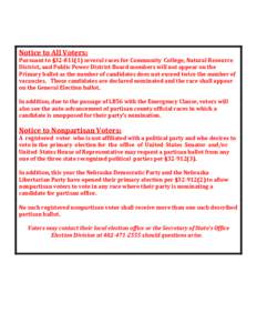 Government / Voting / Primary election / Voter registration / Libertarian Party of Kentucky / Libertarian Party of Louisiana / Oregon Ballot Measure 65 / Open primaries in the United States / Voting systems / Elections / Politics