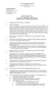 CAYUCOS SANITARY DISTRICT 200 Ash Ave. P.O. Box 333, Cayucos, California[removed]3290 GOVERNING BOARD R. Enns, President