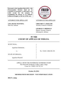 Pursuant to Ind.Appellate Rule 65(D), this Memorandum Decision shall not be regarded as precedent or cited before any court except for the purpose of establishing the defense of res judicata, collateral estoppel, or the 