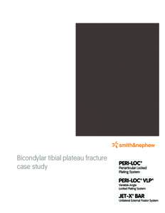 Bicondylar tibial plateau fracture case study Tibial plateau fracture management Patient information 49 year old male, found