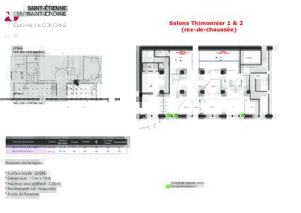 Salons Thimonnier 1 & 2 (rez-de-chaussée) (Plan rez-de-chaussée)  Rez-de-Chaussée