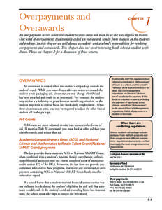 Overpayments and Overawards CHAPTER  1