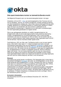 Microsoft Word - 152605_Okta opent Amsterdams kantoor en betreedt de Benelux-markt