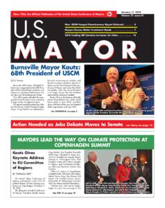 Since 1933, the Official Publication of The United States Conference of Mayors  January 11, 2010 Volume 77, Issue 01  U.S.