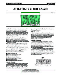 MF2130 Aerating Your Lawn
