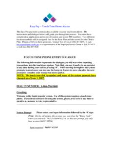 Microsoft Word - TOUCH Tone dialogue May 2007.doc