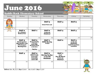 June 2016  \    Saddle Rock Elementary School