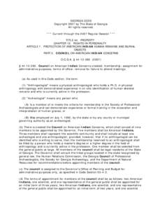 GEORGIA CODE Copyright 2007 by The State of Georgia All rights reserved. *** Current through the 2007 Regular Session *** TITLE 44. PROPERTY CHAPTER 12. RIGHTS IN PERSONALTY