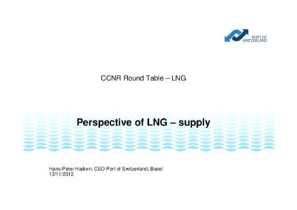 CCNR Round Table – LNG  Themen der Pressekonferenz 1. Bla bla Perspective LNG