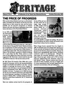 Volume 37 No 5	  A Publication of the Tustin Area Historical Society October/November, 2012