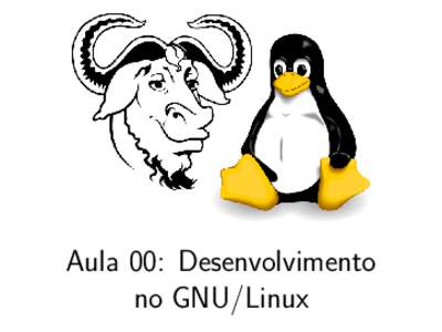 Aula 00: Desenvolvimento no GNU/Linux A linguagem do computador I