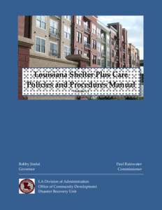 Chapter One  Louisiana Shelter Plus Care Policies and Procedures Manual Version 1.1