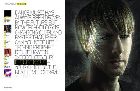 THE FUTURE ISSUE RICHIE HAWTIN  CONTENTS