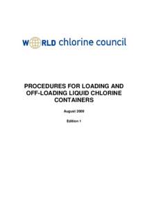 PROCEDURES FOR LOADING AND OFF-LOADING LIQUID CHLORINE CONTAINERS