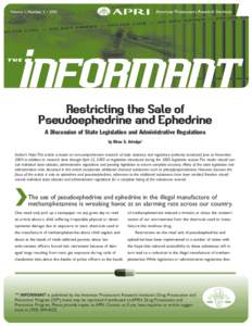 Pseudoephedrine / Ephedrine / Methamphetamine / Over-the-counter drug / Clandestine chemistry / Phenylpropanolamine / Sudafed / Combat Methamphetamine Epidemic Act / Decongestants / Medicine / Pharmacology