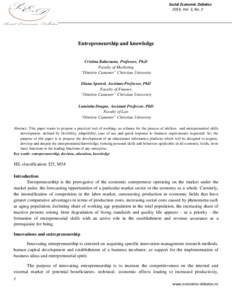 Management / Economic development / Queen Rania Center for Entrepreneurship / Knowledge entrepreneurship / Entrepreneurship / Business / Entrepreneur
