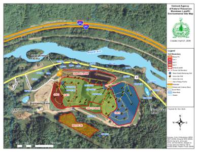 Vermont Agency of Natural Resources Moretown Landfill Environmental Site Map  §