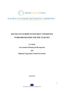 Private sector development / Europe / Development / International economics / International development / Central European Initiative / EGovernment in Europe / Economy of the European Union / Regional Cooperation Council / Structural Funds and Cohesion Fund