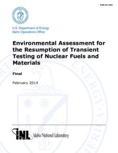 Battelle Memorial Institute / Idaho National Laboratory / United States Department of Energy National Laboratories / Environmental impact assessment / Sustainability / Environment / Environmental economics / Impact assessment