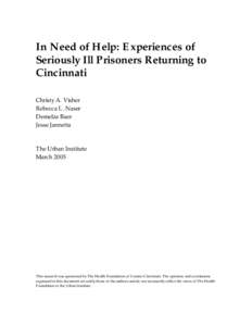 Mental health / Healthcare / Positive psychology / Health economics / Mental disorder / Health care provider / Health care / Health care systems by country / California Mental Health Services Act / Health / Medicine / Psychiatry