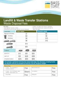 Cowes Recycling Bank Disposal Fees[removed]