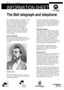 The Bell telegraph and telephone