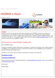 ANZBMS – 27 March 2015 e-Newsletter  ANZBMS e-News 27 March[removed]ASBMR Young Investigator Award