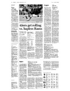 C2 > SPORTS »  FRIDAY, SEPTEMBER 27, 2013 THE SALT LAKE TRIBUNE