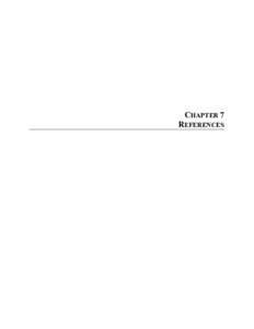 CHAPTER 7 REFERENCES 7. REFERENCES ARC (Augusta-Richmond County Planning Commission), Comprehensive Plan, Augusta, Georgia, October 6.