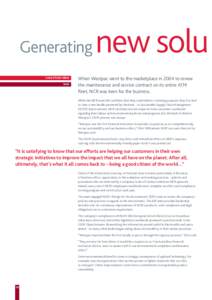 Generating CASE STUDY NINE NCR new solu