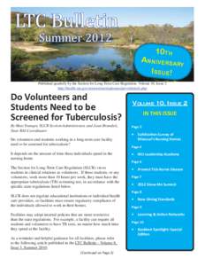 LTC Bulletin - Volume 10, Issue 2, Summer 2012.indd