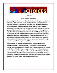 Education policy / No Child Left Behind Act / Standards-based education / Magnet school / Highly Gifted Magnet / Education / Schools in California / 107th United States Congress