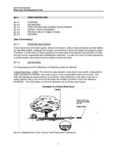 §4-4 Tree Protection Model Land Use Management Code §4-4  TREE PROTECTION