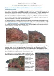 HHGS Field Trip to Sidmouth – October 2015 To coincide with the Sidmouth Science Festival Geological Extravaganza http://www.sidmouthsciencefestival.org/festival/2015/super-science-saturday-17-october2015/geosciences-h