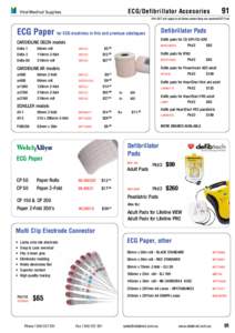 91  ECG/Defibrillator Accesories Vital Medical Supplies