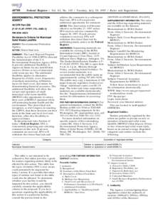 [removed]Federal Register / Vol. 62, No[removed]Tuesday, July 29, [removed]Rules and Regulations ENVIRONMENTAL PROTECTION AGENCY