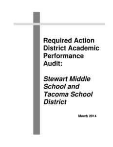 Required Action District Academic Performance Audit Stewart