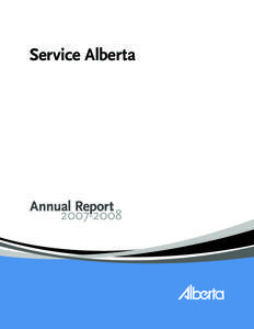 Service Alberta  Service Alberta Annual Report[removed]Contents