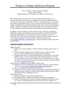 University and college admission / Higher education / California / Education in the United States / Colorado State University / Transfer Admission Guarantee / American Association of State Colleges and Universities / Association of Public and Land-Grant Universities / California State University