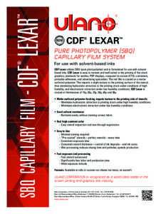 SBQ CAPILLARY FILM - CDF  ® LEXAR
