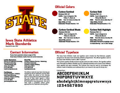 Official Colors  Iowa State Athletics Mark Standards  Cyclone Cardinal