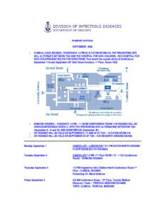 Academic Activities SEPTEMBER 2008 o CLINICAL CASE ROUNDS - THURSDAYS 1-2 PM IN 10 EATON ROOM 316. THE PRESENTING SITE WILL ALTERNATE BETWEEN TGH AND THE HOSPITAL FOR SICK CHILDREN - SEE HOSPITAL FOR