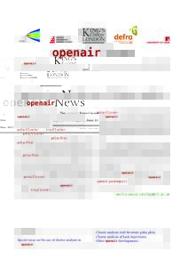 source  OPEN openair News The openair Project newsletter
