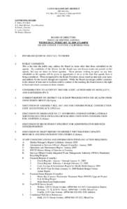 CAYUCOS SANITARY DISTRICT 200 Ash Ave. P.O. Box 333, Cayucos, California[removed]3290 GOVERNING BOARD R. Enns, President