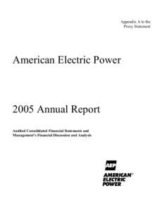 Appendix A to the Proxy Statement American Electric Power[removed]Annual Report